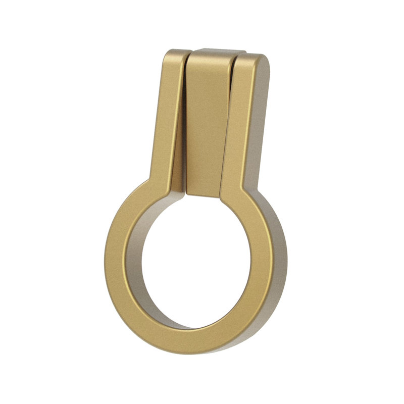 Poignée anneau Anitgue, Bronze champagne