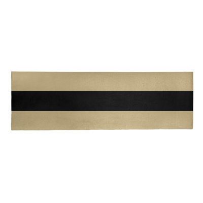 Tapis doré / noir