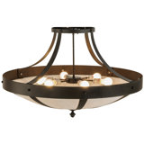 Urban Spoked 6 - Light Semi Flush Mount