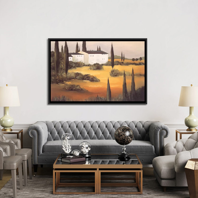 «Twilight I», reproduction sur toile, H 18 po x l 26 po x P 1,5 po, Toile avec cadre noir, Pas de tapis