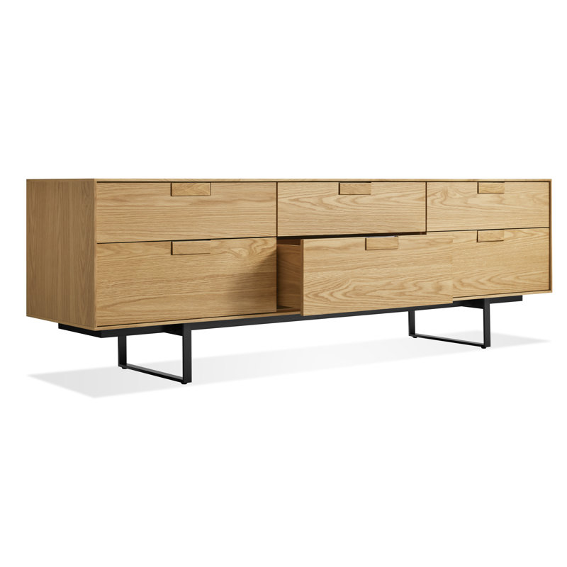 Series 11 Media Console, White Oak/Oblivion