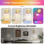 Appliques murales à piles avec télécommande et verre tulipe rose (ensemble de 2)-271770246-271770244