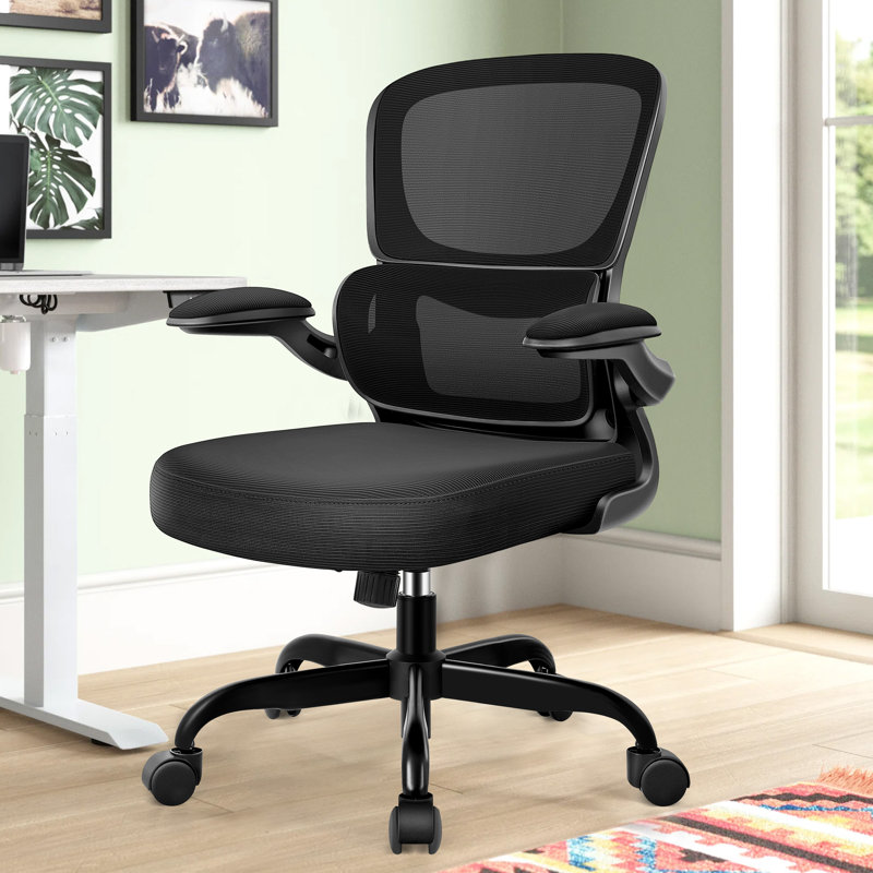 Enrikas Ergonomic Mesh Task Chair, Black/Black