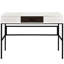 Magnifique bureau d'écriture avec tiroir pratique, noir, polyvalent et resplendissant