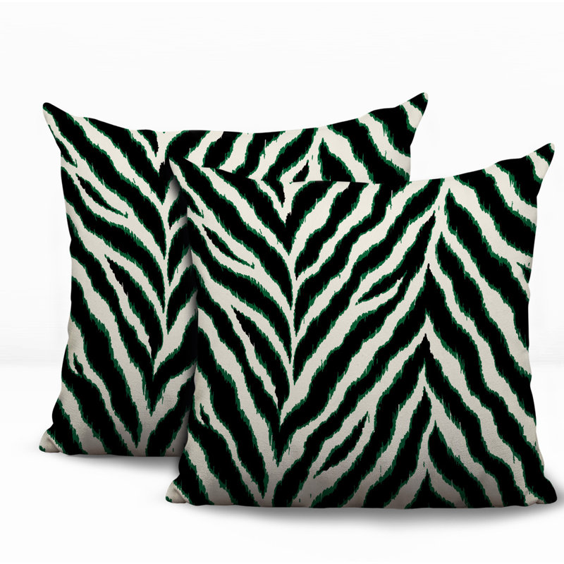 Oreiller réversible intérieur / extérieur Rio, 18x18, Green