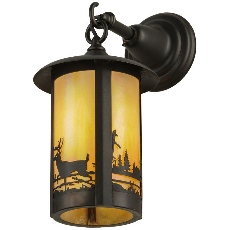 Fulton - Light Outdoor Wall Lantern, 15" H x 7.5" W x 11.5" D
