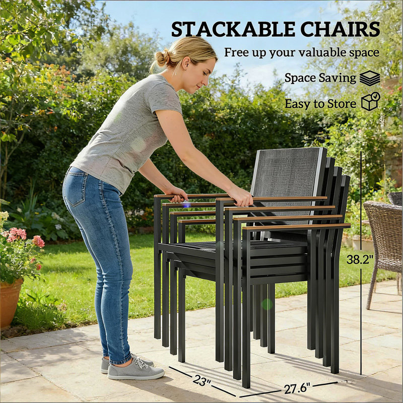 Ensemble de table et chaises de conversation, ensemble de salle à manger d'extérieur, ensemble de table et chaises de jardin