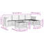 257cm Wide Patio Sectional Set