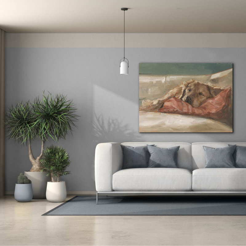 «Traditional Canine Portrait 2» par Ethan Harper, art mural sur toile, H 40 po x l 54 po