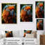 «Vibrant Parrot Portrait II», reproduction sur toile-52481663-52481658