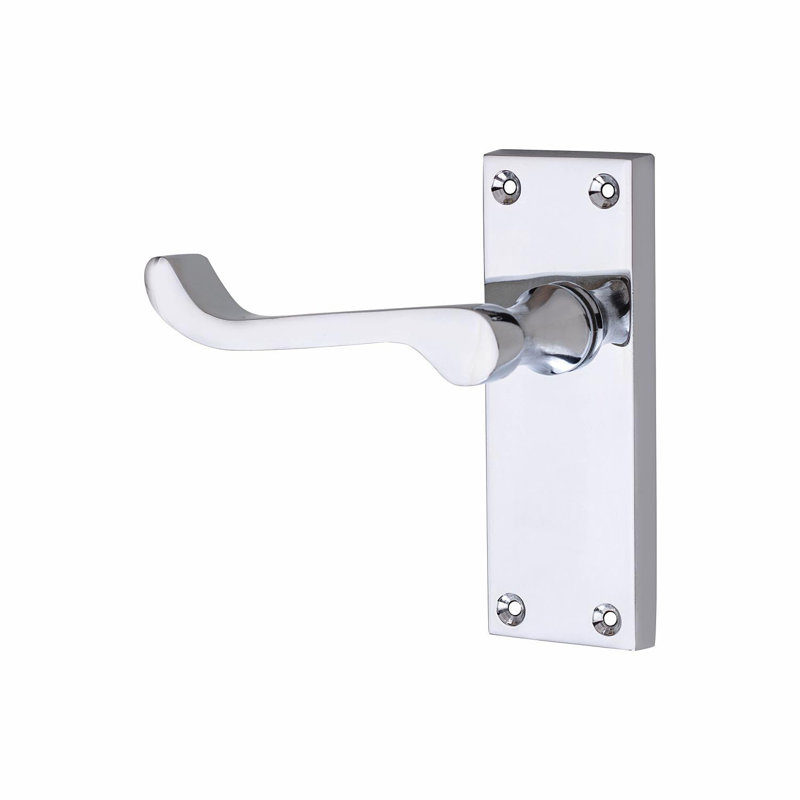 Golden Grace 2 Pairs Victorian Scroll Latch Door Handle