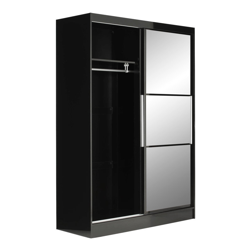 Marquitta 2 Door Sliding Wardrobe, Black