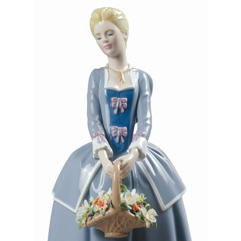 Garden Blossoms Woman Figurine