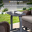Banc oscillant en acier thermolaqué 2 places avec table basse Deeominia-876106478