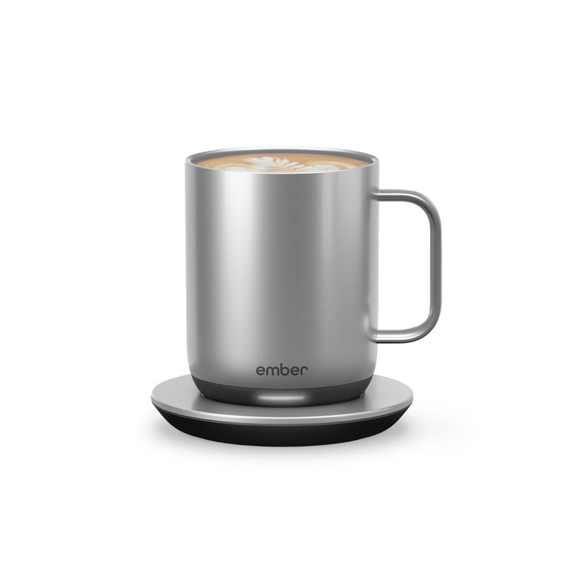 Ember Mug 2, Temperature Control Smart Mug, 10 Oz, Stainless Steel