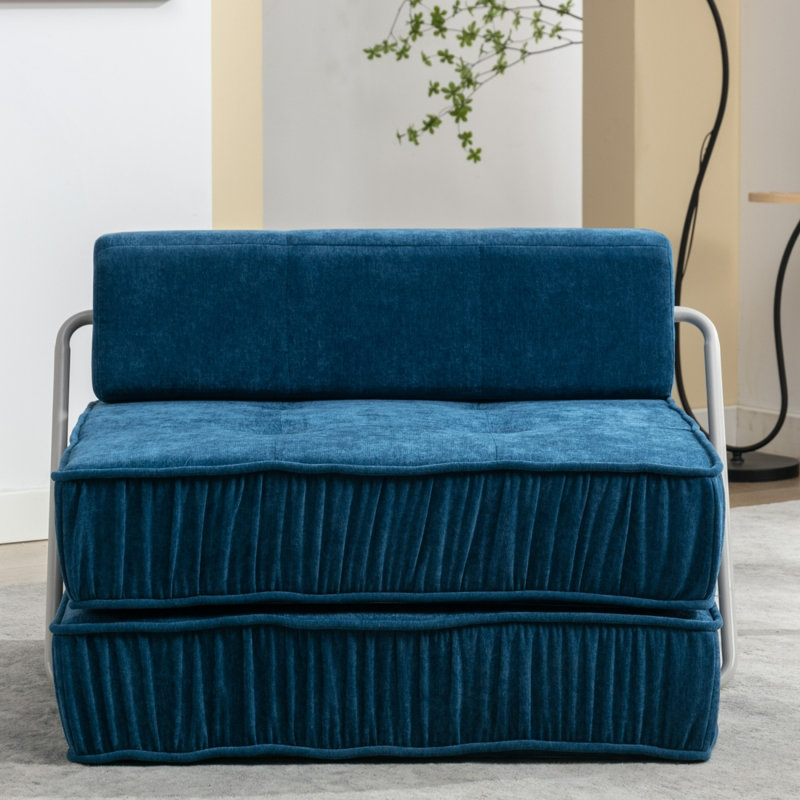 Canapé-lit pliant, futon-lit, Bleu
