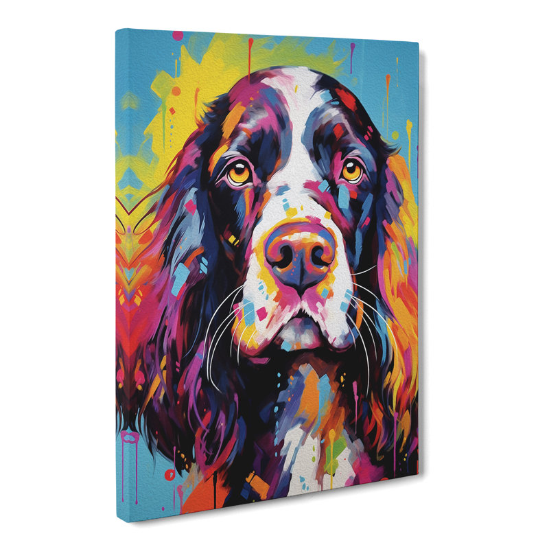 English Springer Spaniel Modern - Wrapped Canvas, 50cm H x 35cm W x 3cm D