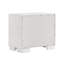 Elegant Cream White 2-Drawer MDF Nightstand