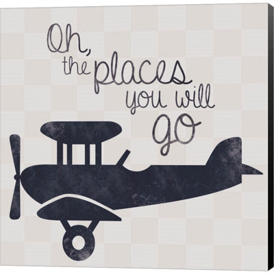 «Air Plane Go» par Lauren Gibbons - peinture sur toile tendue