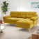 Rhylin 82.7'' Chenille Upholstered Sectional Sofa, Small Comfy Couch with Reversible Chaise for Compact Spaces