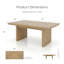 Table de salle à manger extensible en acacia massif de 72 à 90 po Gamino-300019256