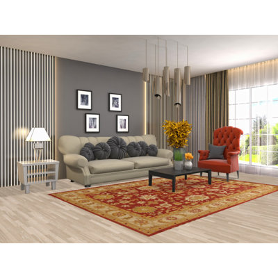 Tapis indien en laine All-Over Agra 6 x 9