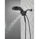 HydraChoice Hydrorain 5 Spray Dual Shower Head and Handheld Shower with H2Okinetic 1.75 GPM