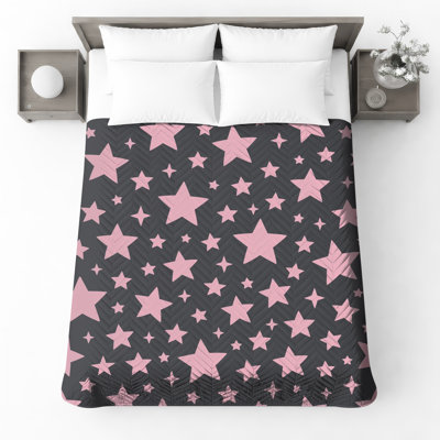 Starry Pattern Quilted Bedspread All Sizes
