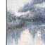 Indigo Banks, toile peinte à la main - peinture à cadre flottant sur toile
