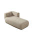Chaise longue rembourrée Camel avec mousse haute densité et ressorts, mobilier de salon moderne et confortable