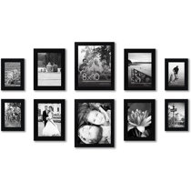 8x10 Picture Frame with Removable Mat for 5x7 Photo, 8x10 Mat to 5x7 Black