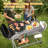 Outdoor Grill Cart With Wheels
