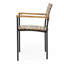 Chaise en bois et métal pour patio