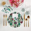 Jewel Box Emeralds Round Beaded Placemat Smooth