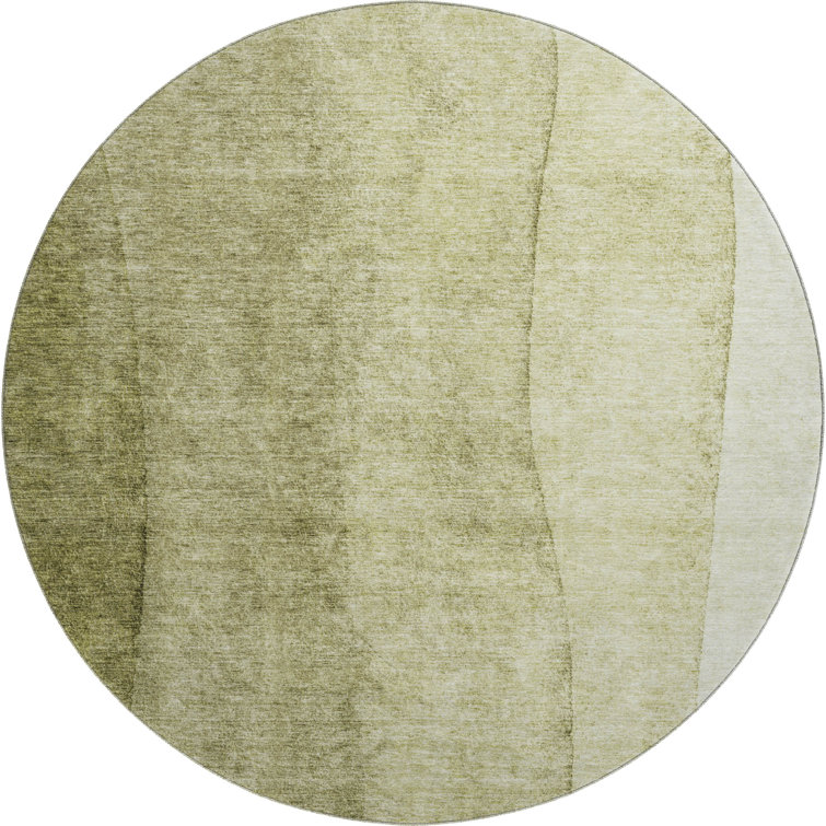 Premium Machine Washable Prisco Olive Rug