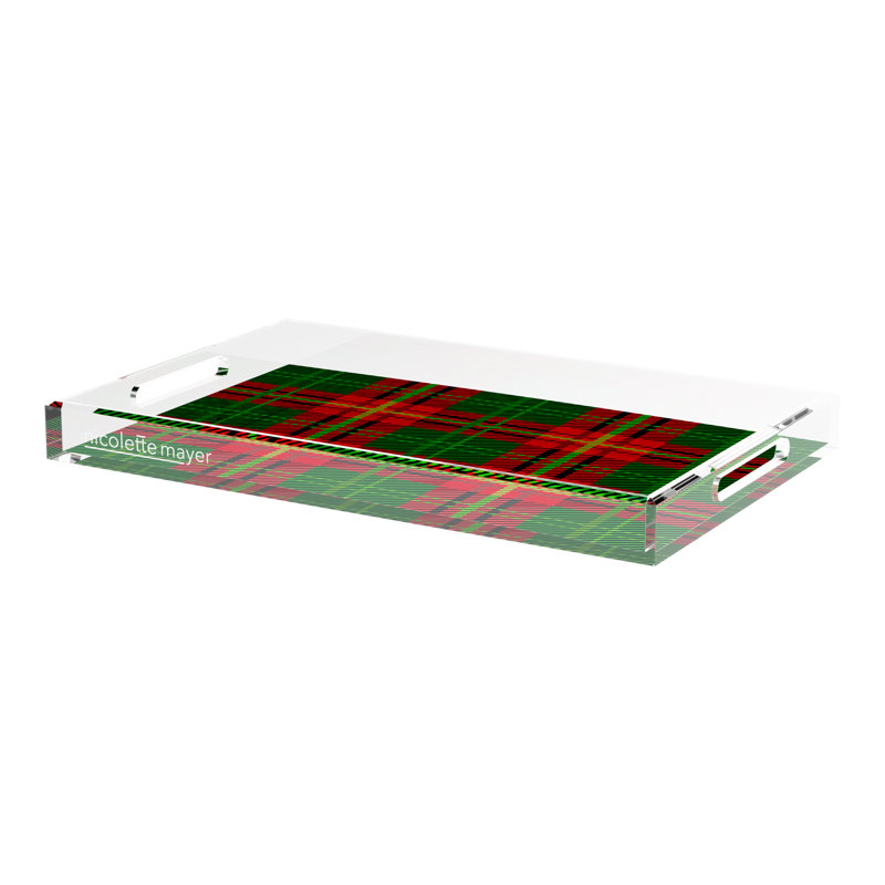 Acrylic Decorative Tray, 22.5"W x 14.5"D x 2"H