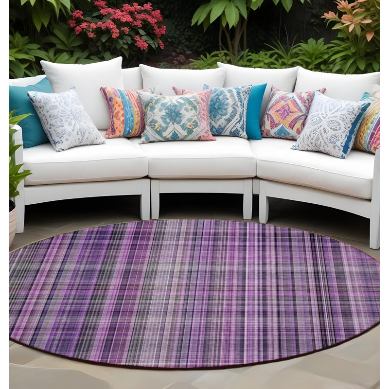 Tapis d'intérieur rond 8 po