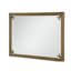 Miroir rectangulaire moderne de 61 x 91 cm avec cadre en métal, miroir mural doré pour salle de bain, décoration murale