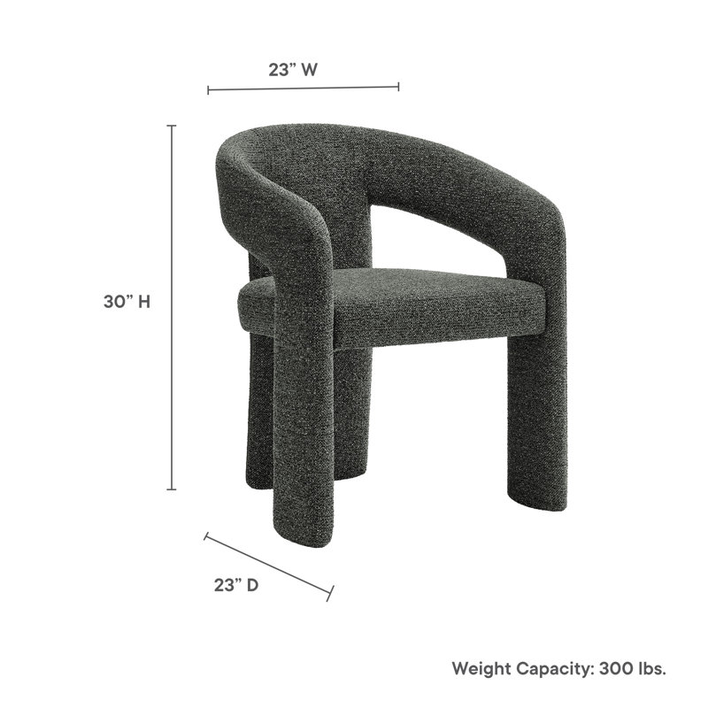 Chaise d'appoint Oslo, Anthracite