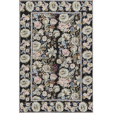 Fine Needlepoint One-of-a-Kind 5'10" X 8'10" Area Rug