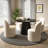Engineered Stone Round Dining Table-549342891