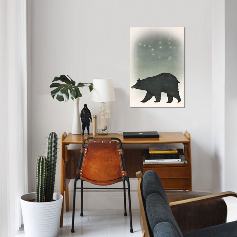 « ursa majeur », reproduction d’art sur toile, H 12 po x l 8 po x P 0,75 po, Toile tendue, Pas de tapis