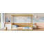Lit à baldaquin pleine grandeur pour lit d'enfant en bois de pin naturel 76,97 po x 56,89 po x 58,27 po