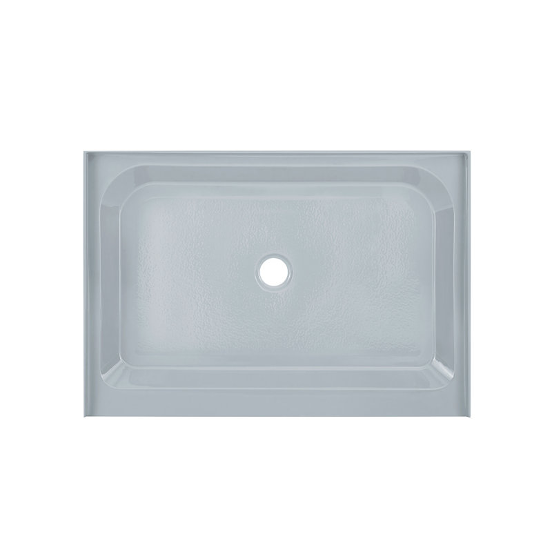 Voltaire 48" x 36" Single-Threshold, Shower Base, Center, Gray