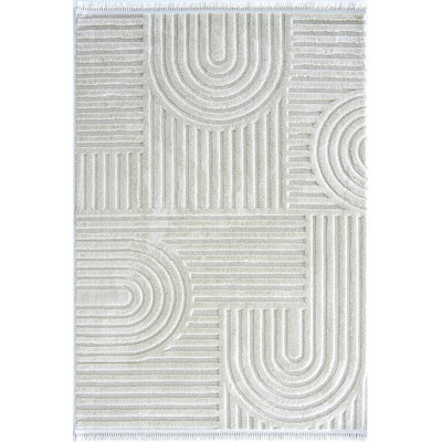 Tapis rayé en coton Xaveria