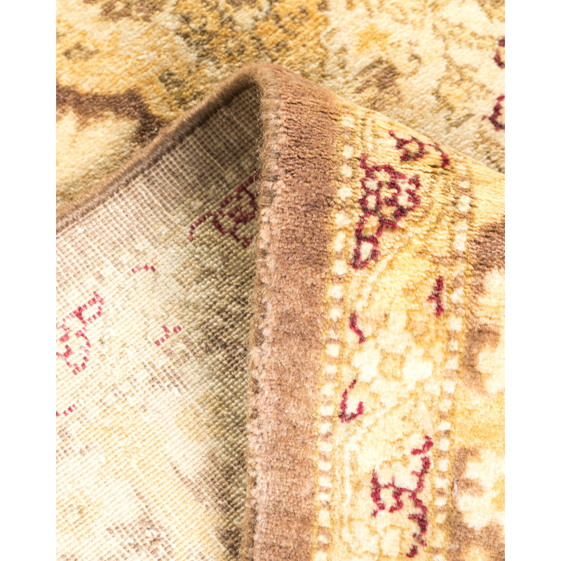 Valerya One-of-a-Kind 3' 10" X 6' 1" 2000s Wool Area Rug in Brown