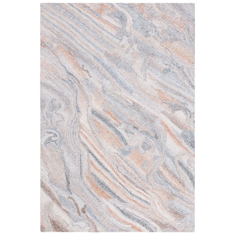 Adari Hand Tufted Pet Yarn Pile Rug, Rectangle 6' x 9'