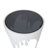 Aluminum Metal Melting Drip Side End Accent Table with Glass Tabletop-1671211549