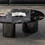 Table basse en marbre avec base en acier inoxydable-1271203490-1271203492