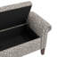 Rangement avec support ferme - tissu, rangement spacieux, housse de style à accoudoirs roulés,